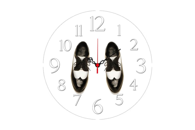 Dekorativ MDF Väggklocka 40 cm, Flerfärgad