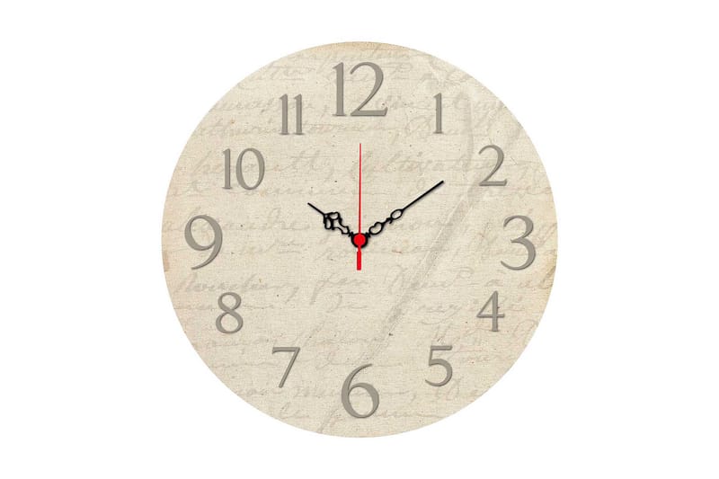 Dekorativ MDF Väggklocka 40 cm, Flerfärgad