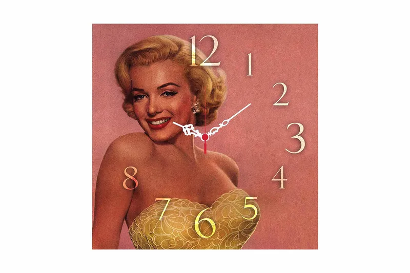 Dekorativ MDF Väggklocka 40x40 cm, Flerfärgad