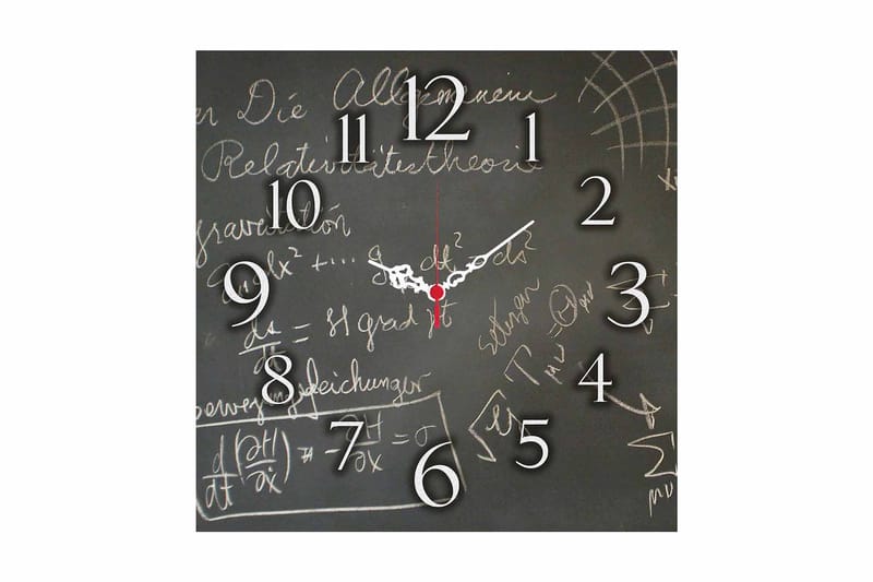 Dekorativ MDF Väggklocka 40x40 cm, Flerfärgad