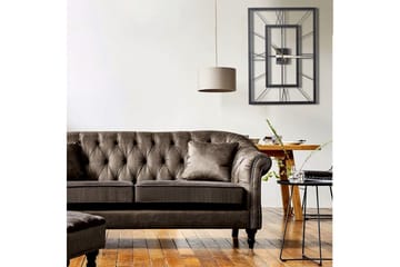 Dekorativ Metallväggklocka - Svart - Inredning - Väggdekor - Väggklocka & väggur