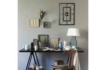 Dekorativ Metallväggklocka - Svart - Inredning - Väggdekor - Väggklocka & väggur