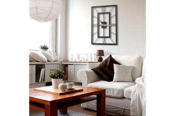 Dekorativ Metallväggklocka - Svart - Inredning - Väggdekor - Väggklocka & väggur