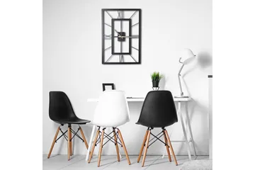 Dekorativ Metallväggklocka - Svart - Inredning - Väggdekor - Väggklocka & väggur