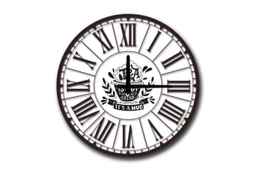 Dekorklocka Tezeren 50 cm Rund - Flerfärgad - Inredning - Väggdekor - Väggklocka & väggur
