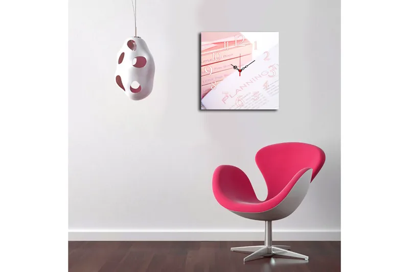 Diyadin Dekorklocka 40x40 cm - Flerfärgad - Inredning - Väggdekor - Väggklocka & väggur