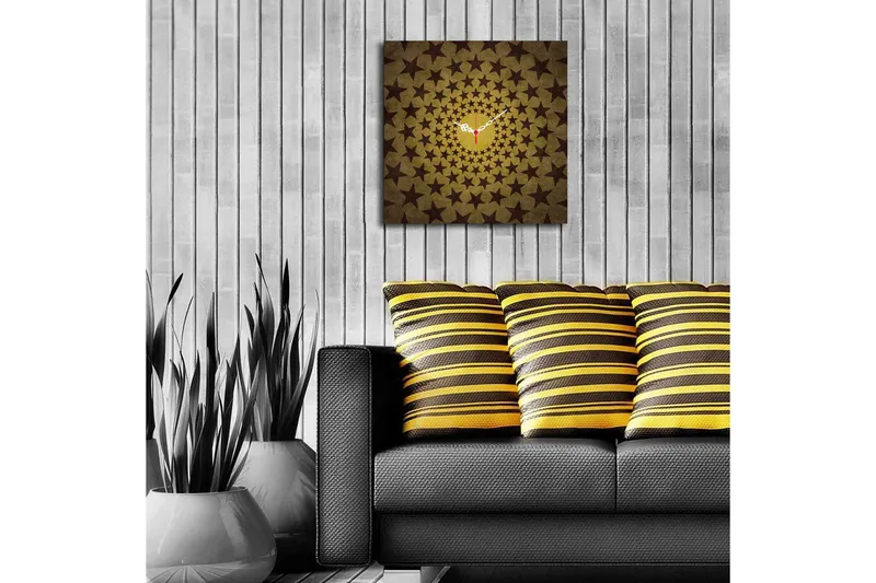 Diyadin Dekorklocka 40x40 cm - Flerfärgad - Inredning - Väggdekor - Väggklocka & väggur