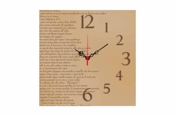 Diyadin Dekorklocka 40x40 cm - Flerfärgad - Inredning - Väggdekor - Väggklocka & väggur