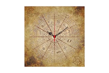 Diyadin Dekorklocka 40x40 cm - Flerfärgad - Inredning - Väggdekor - Väggklocka & väggur