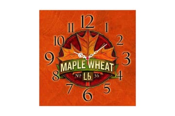 Diyadin Dekorklocka 40x40 cm Floral - Flerfärgad - Inredning - Väggdekor - Väggklocka & väggur