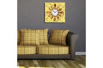 Diyadin Dekorklocka 40x40 cm Kitchen - Flerfärgad - Inredning - Väggdekor - Väggklocka & väggur