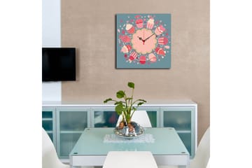 Diyadin Dekorklocka 40x40 cm Kitchen - Flerfärgad - Inredning - Väggdekor - Väggklocka & väggur