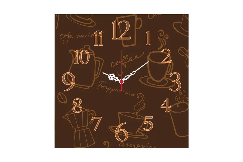 Diyadin Dekorklocka 40x40 cm Kitchen - Flerfärgad - Inredning - Väggdekor - Väggklocka & väggur