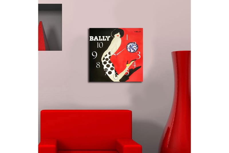 Diyadin Dekorklocka 40x40 cm Music - Flerfärgad - Inredning - Väggdekor - Väggklocka & väggur