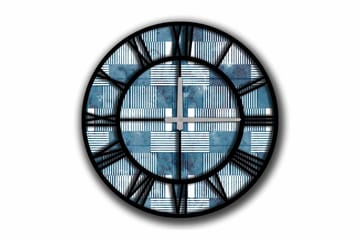 Diyadin Dekorklocka 50 cm Rund - Flerfärgad - Inredning - Väggdekor - Väggklocka & väggur