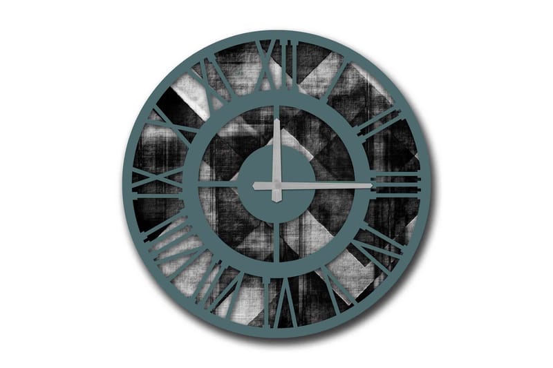 Diyadin Dekorklocka 50 cm Rund, Flerfärgad