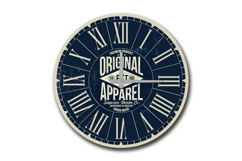 Diyadin Dekorklocka 50 cm Rund, Flerfärgad