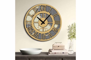 Diyadin Dekorklocka 50 cm Rund - Flerfärgad - Inredning - Väggdekor - Väggklocka & väggur