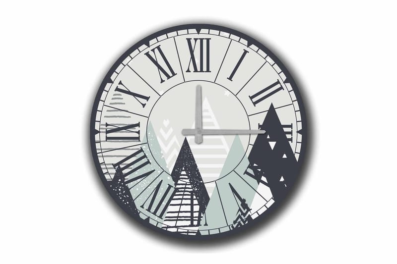 Diyadin Dekorklocka 50 cm Rund, Flerfärgad