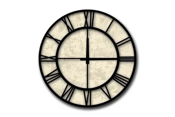 Diyadin Dekorklocka 50 cm Rund - Flerfärgad - Inredning - Väggdekor - Väggklocka & väggur