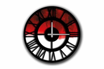 Diyadin Dekorklocka 50 cm Rund - Flerfärgad - Inredning - Väggdekor - Väggklocka & väggur