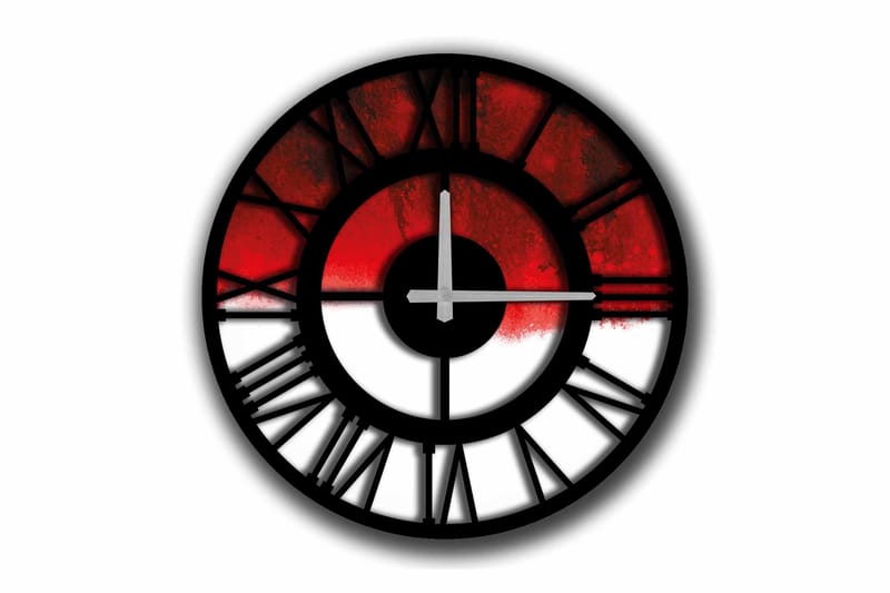 Diyadin Dekorklocka 50 cm Rund, Flerfärgad