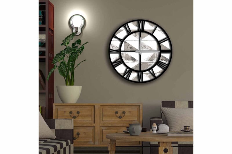 Diyadin Dekorklocka 50 cm Rund - Flerfärgad - Inredning - Väggdekor - Väggklocka & väggur