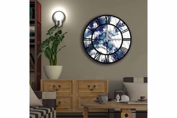 Diyadin Dekorklocka 50 cm Rund - Flerfärgad - Inredning - Väggdekor - Väggklocka & väggur