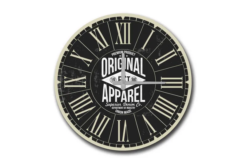 Diyadin Dekorklocka 50 cm Rund, Flerfärgad