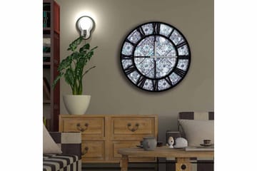 Diyadin Dekorklocka 50 cm Rund - Flerfärgad - Inredning - Väggdekor - Väggklocka & väggur