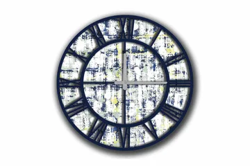 Diyadin Dekorklocka 50 cm Rund - Flerfärgad - Inredning - Väggdekor - Väggklocka & väggur