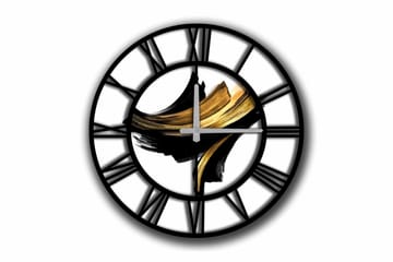 Diyadin Dekorklocka 50 cm Rund - Flerfärgad - Inredning - Väggdekor - Väggklocka & väggur