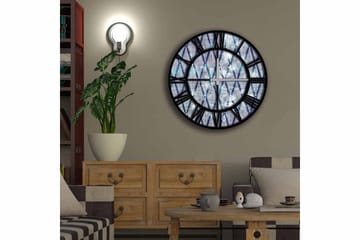 Diyadin Dekorklocka 50 cm Rund - Flerfärgad - Inredning - Väggdekor - Väggklocka & väggur