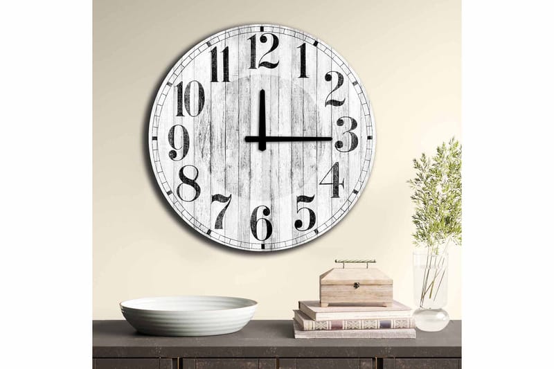 Diyadin Dekorklocka 50 cm Rund - Flerfärgad - Inredning - Väggdekor - Väggklocka & väggur