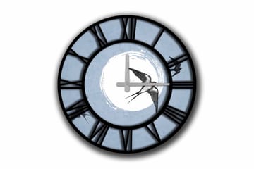 Diyadin Dekorklocka 50 cm Rund - Flerfärgad - Inredning - Väggdekor - Väggklocka & väggur