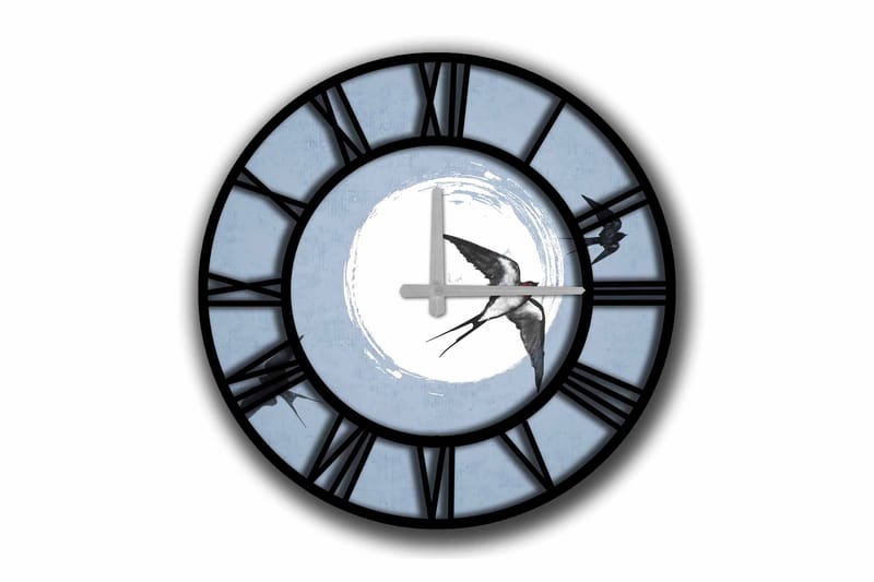 Diyadin Dekorklocka 50 cm Rund, Flerfärgad