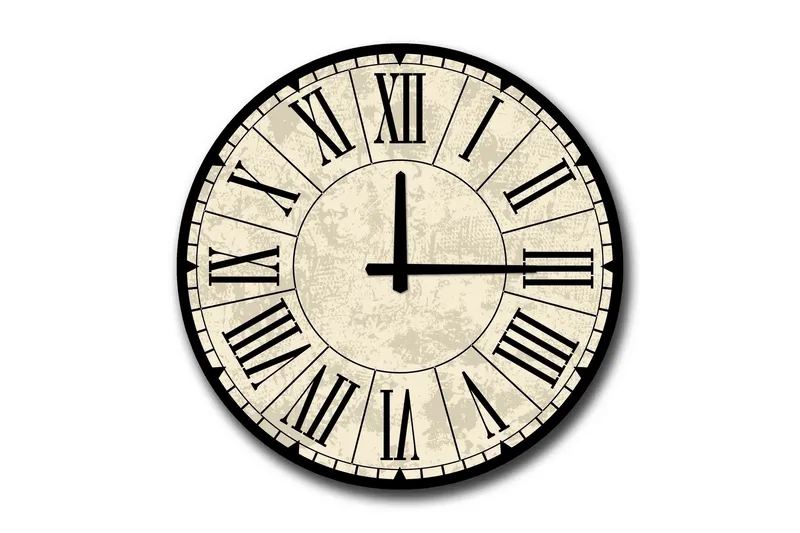 Diyadin Dekorklocka 50 cm Rund, Flerfärgad