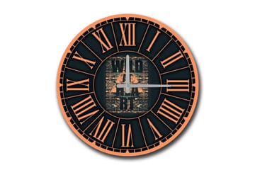 Diyadin Dekorklocka 50 cm Rund - Flerfärgad - Inredning - Väggdekor - Väggklocka & väggur