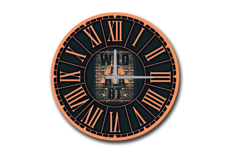 Diyadin Dekorklocka 50 cm Rund, Flerfärgad