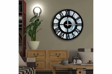 Diyadin Dekorklocka 50 cm Rund - Flerfärgad - Inredning - Väggdekor - Väggklocka & väggur