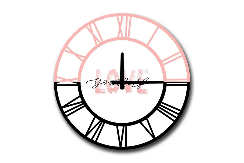 Diyadin Dekorklocka 50 cm Rund, Flerfärgad