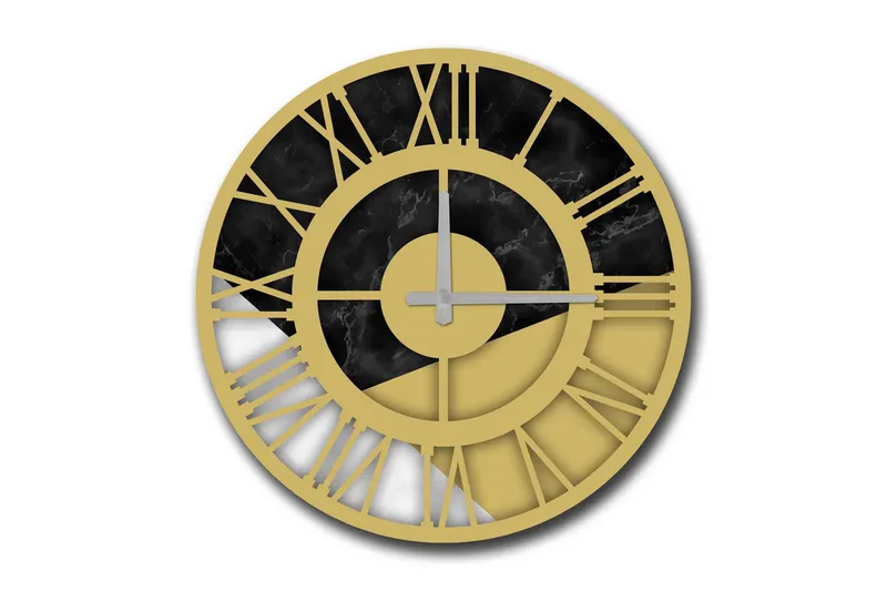 Diyadin Dekorklocka 50 cm Rund, Flerfärgad