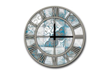 Diyadin Dekorklocka 50 cm Rund - Flerfärgad - Inredning - Väggdekor - Väggklocka & väggur