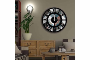 Diyadin Dekorklocka 50 cm Rund - Flerfärgad - Inredning - Väggdekor - Väggklocka & väggur