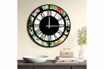 Diyadin Dekorklocka 50 cm Rund - Flerfärgad - Inredning - Väggdekor - Väggklocka & väggur
