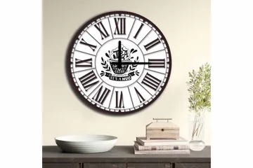 Diyadin Dekorklocka 50 cm Rund - Flerfärgad - Inredning - Väggdekor - Väggklocka & väggur