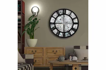 Diyadin Dekorklocka 50 cm Rund - Flerfärgad - Inredning - Väggdekor - Väggklocka & väggur