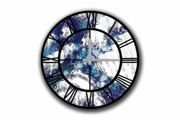 Diyadin Dekorklocka 50 cm Rund - Flerfärgad - Inredning - Väggdekor - Väggklocka & väggur