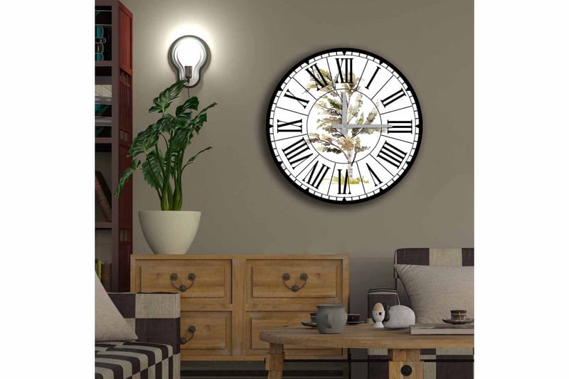 Diyadin Dekorklocka 50 cm Rund - Flerfärgad - Inredning - Väggdekor - Väggklocka & väggur