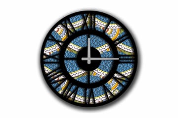 Diyadin Dekorklocka 50 cm Rund - Flerfärgad - Inredning - Väggdekor - Väggklocka & väggur